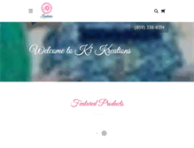 Tablet Screenshot of k3kreations.com